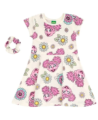 Sesame Street Baby Girls Dress and Scrunchie