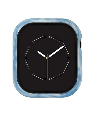 Anne Klein Women's Light Blue Marbleized Acetate Protective Band Case for Apple Watch 40mm