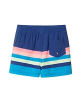 Andy & Evan Big Boys Toddler/Child Navy Striped Swim Trunk