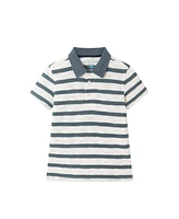 Andy & Evan Toddler Boys Toddler/Child Navy Striped Textured Polo