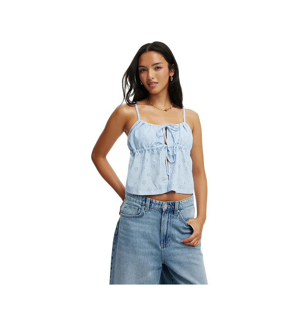 Cotton On Women's Lola Tie Up Cami