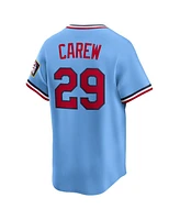 Nike Men's Rod Carew Light Blue Minnesota Twins Throwback Cooperstown Collection Limited Jersey