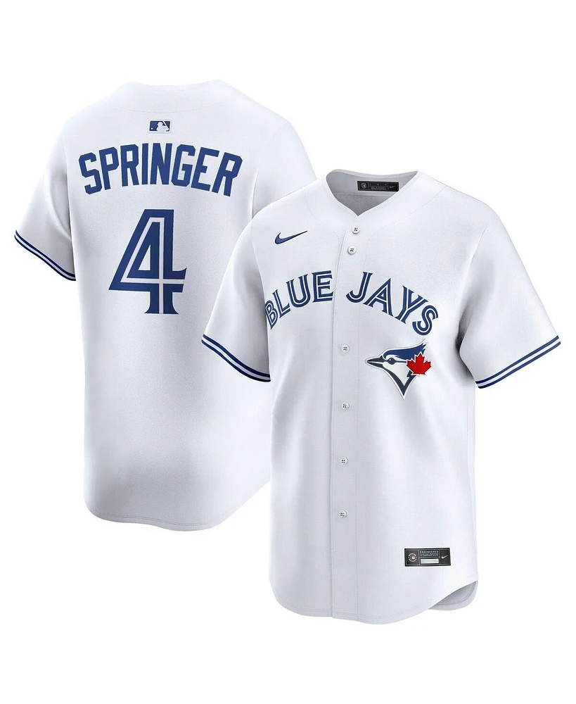 Nike Men's George Springer White Toronto Blue Jays Home Limited Player Jersey
