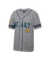 Colosseum Men's Gray North Carolina A T Aggies Free Spirited Baseball Jersey