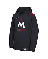 Nike Big Boys and Girls Navy Minnesota Twins Authentic Collection Performance Pullover Hoodie