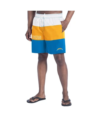 G-iii Sports by Carl Banks Men's Powder Blue/Gold Los Angeles Chargers Sunrise Volley Swim Shorts