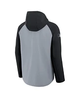 Nike Men's Gray/Black Chicago White Sox Authentic Collection Raglan Performance Full-Zip Jacket