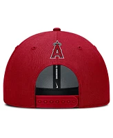 Nike Men's Red Los Angeles Angels Rise Gaberdine Adjustable Hat