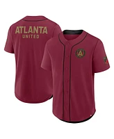 Fanatics Men's Red Atlanta United Fc Injury Time Baseball Jersey
