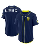 Fanatics Men's Navy Nashville Sc Injury Time Baseball Jersey