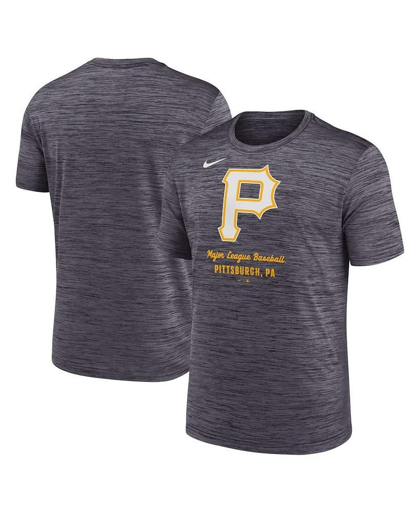 Nike Men's Gray Pittsburgh Pirates Velocity Performance T-Shirt