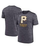Nike Men's Gray Pittsburgh Pirates Velocity Performance T-Shirt