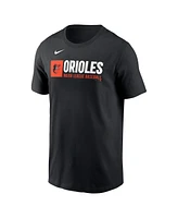 Nike Men's Black Baltimore Orioles Team Block T-Shirt