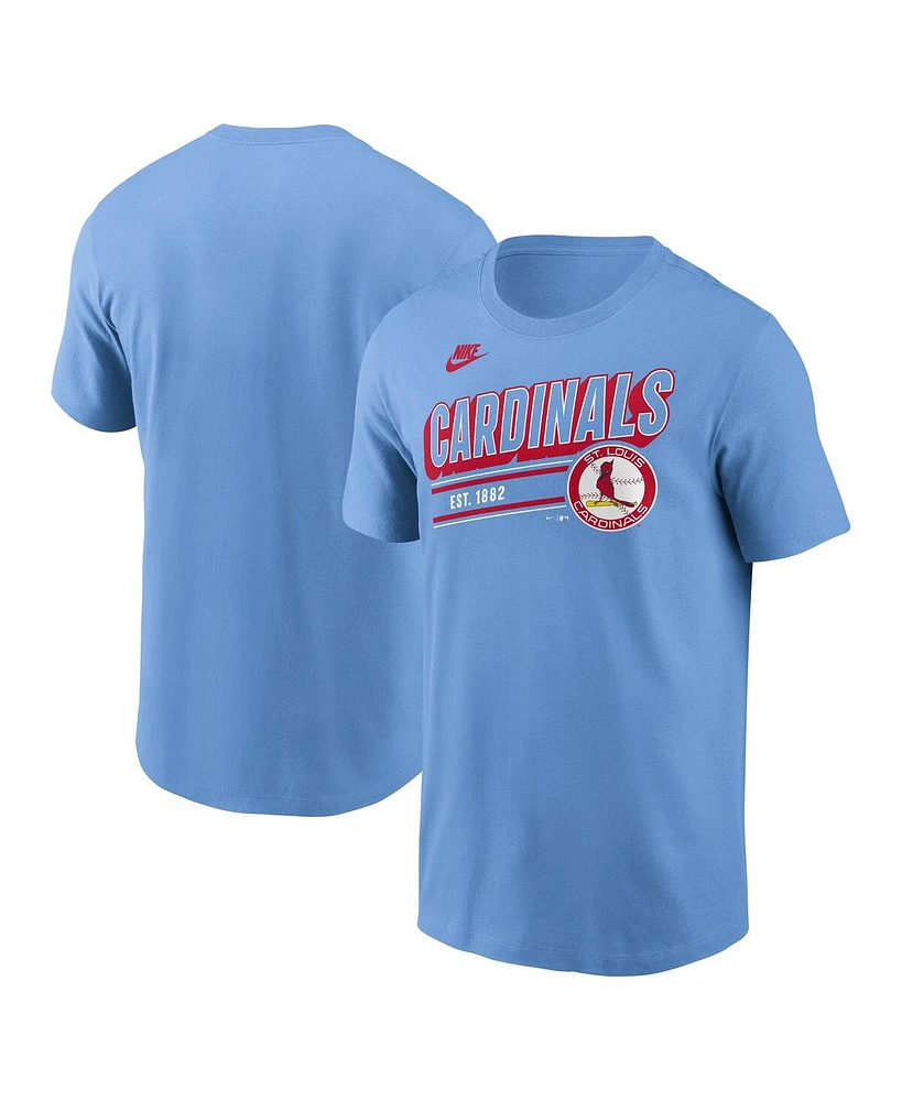 Nike Men's Light Blue St. Louis Cardinals Cooperstown Collection Retro T-Shirt