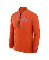 Nike Men's Orange Clemson Tigers Baseball Logo Victory Performance Half-Zip Pullover Hoodie
