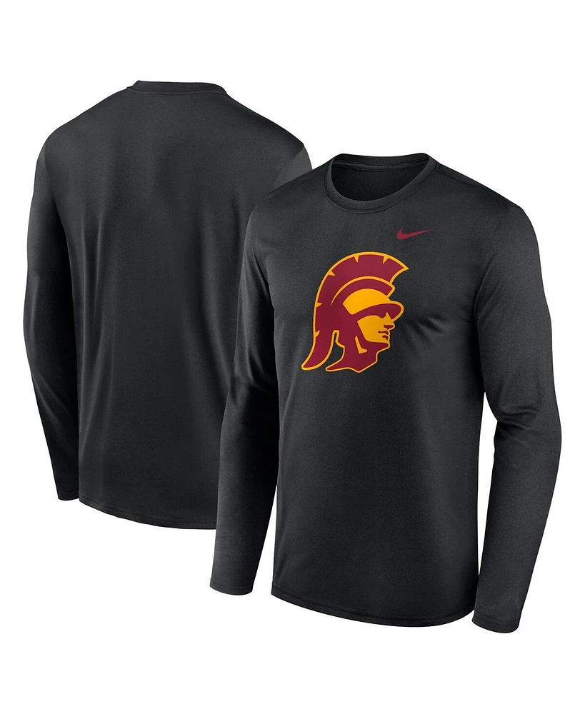 Nike Men's Black Usc Trojans Primetime Alternate Logo Legend Long Sleeve T-Shirt