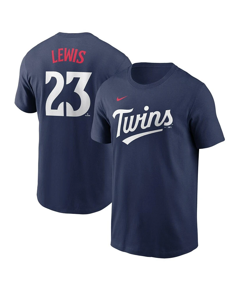 Nike Men's Royce Lewis Navy Minnesota Twins Fuse Name Number T-Shirt