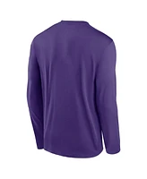 Nike Men's Purple Lsu Tigers Primetime Alternate Logo Legend Long Sleeve T-Shirt