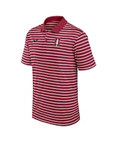 Nike Men's Cardinal/White Stanford Cardinal Primetime Victory Striped Performance Polo Shirt