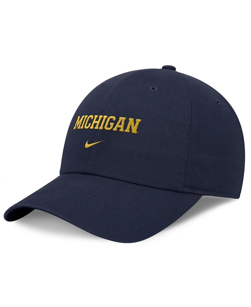 Nike Men's Navy Michigan Wolverines Club Adjustable Hat
