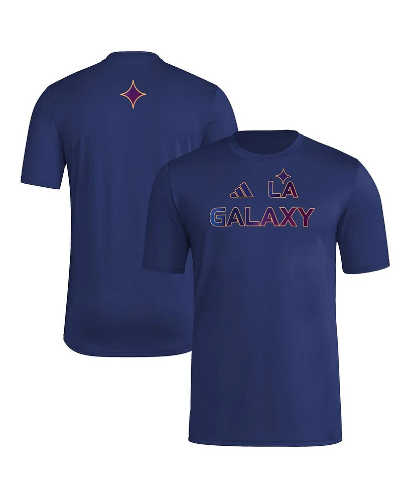 Adidas Men's Navy La Galaxy 2025 Jersey Hook Aeroready T-Shirt
