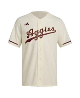 Adidas Men's Cream Texas A M Aggies Replica Baseball Jersey