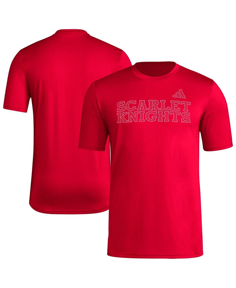 Adidas Men's Scarlet Rutgers Knights Locker Local Impression T-Shirt