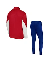 Jordan Men's 2-Piece Red/Blue Paris Saint-Germain 2024/25 Fourth Strike Full-Zip Track Jacket and Pants Set