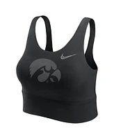 Nike Women's Black Iowa Hawkeyes Performance Longline Sports Bra