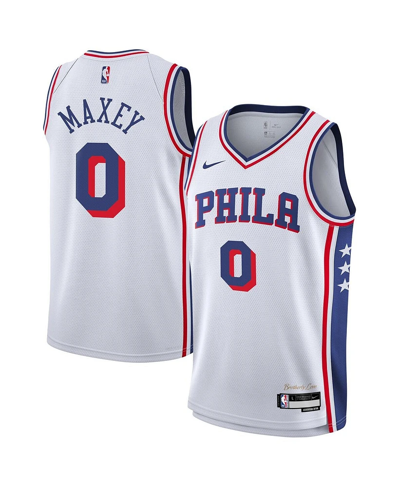 Nike Big Boys and Girls Tyrese Maxey White Philadelphia 76ers Association Swingman Jersey