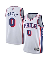 Nike Big Boys and Girls Tyrese Maxey White Philadelphia 76ers Association Swingman Jersey
