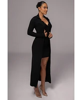 Jluxlabel Women's Lida Ribbed Duster
