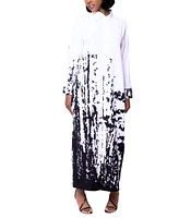 Dai Moda Women's Bali Tide Print Maxi Dress