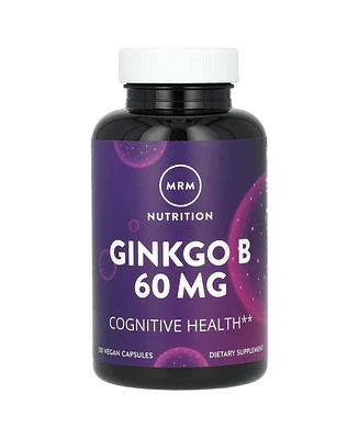 Mrm Ginkgo B, 60 mg, 120 Nutrition Capsules, Herbal Supplements