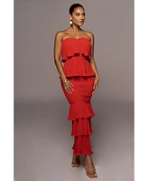Jluxlabel Women's Casa Blanca Ruffle Dress