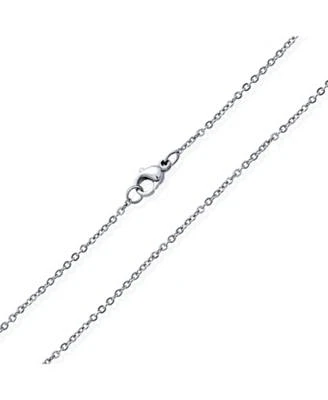 Bling Jewelry Thin 1MM Two Tone Twist Infinity Rolo Cable Chain Necklace Silver Stainless Steel 16 18 20 24 Inch