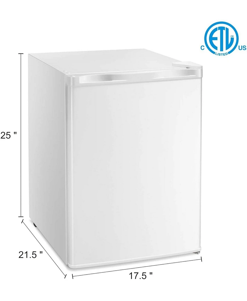 Cowsar Free Standing Upright Freezer with Removable Shelf, Adjustable Thermostat, Compact Reversible Single Door Vertical Freezers for Home/Hotel/Apar