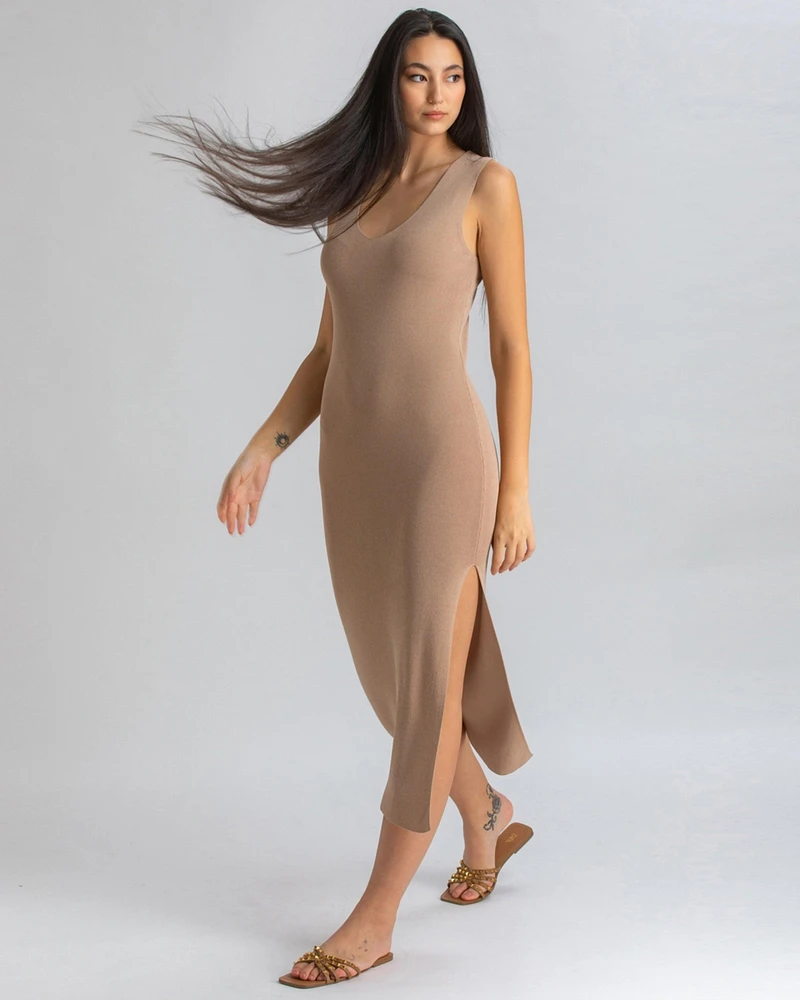 Pietro Brunelli Milano Women's Slim-Fit V-Neck Side Slit Dress Dalia