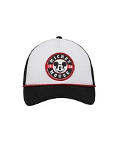 Disney Men's Mickey Mouse Character Circle Black & White Trucker Hat