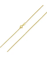 Bling Jewelry Thin 2MM Strong Simple Miami Cuban Curb Chain Necklace Yellow Gold Plated.925 Sterling Silver