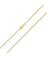 Bling Jewelry Thin 2MM Strong Simple Miami Cuban Curb Chain Necklace Yellow Gold Plated.925 Sterling Silver