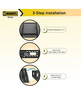 ProMounts Flat/Fixed Tv Wall Mount for 32" to 65" TVs, Holds up to 100lbs