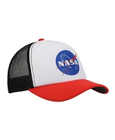 Nasa Men's Logo Red & White Trucker Hat