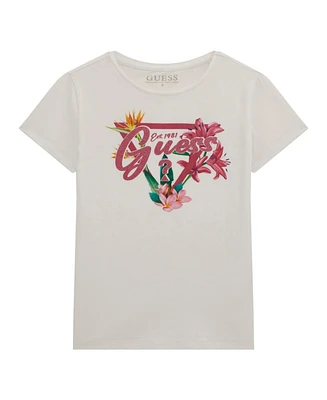 Guess Big Girls Short Sleeve Logo T-Shirt