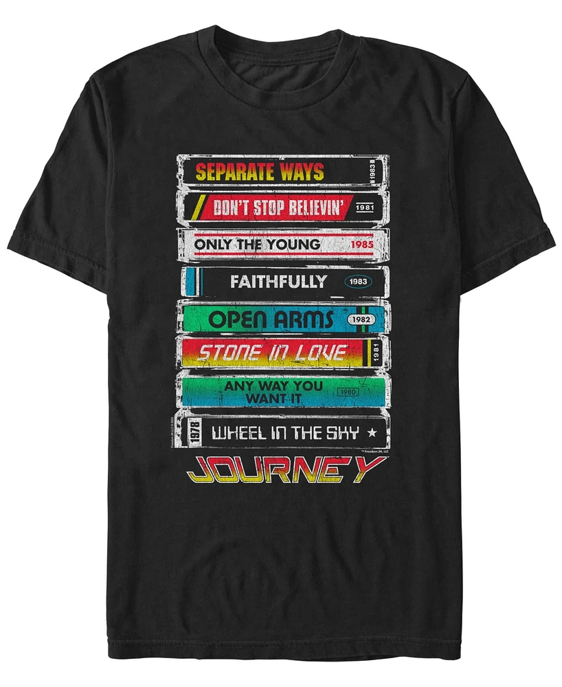 Fifth Sun Men's Tape Deck Hits Short Sleeve T-Shirt