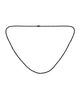 Bling Jewelry Thin Minimalist 1.5MM Yellow Gold Plated Stainless Steel Celestial Curb link with Tiny Stationary Ball Saturn Chain Necklace 16 18 20 In