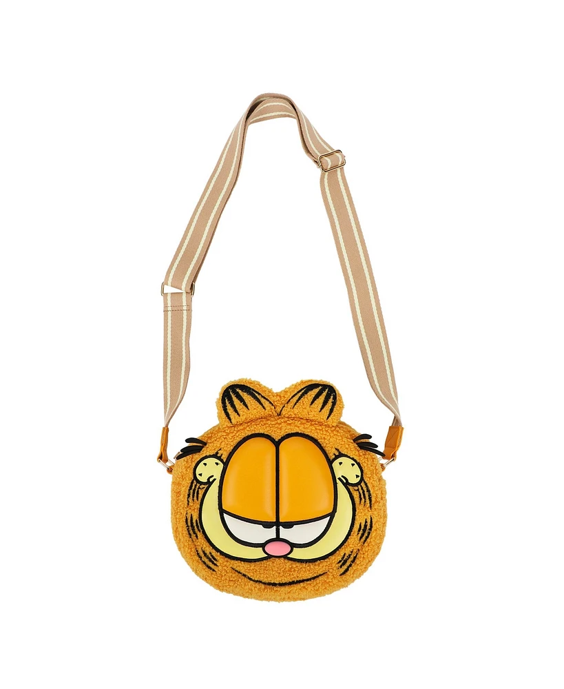 Garfield 3D Character Plush Women's Crossbody Bag