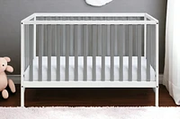 Versatile 3-in-1 Convertible Crib in Solid and Manufactured Wood