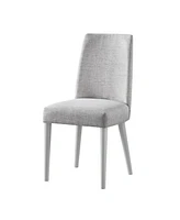 Upholstered Parsons Chair with Solid Wood Legs