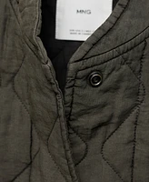 Mango Women's Quilted Bomber Jacket